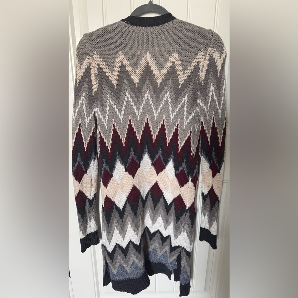 American Eagle Chevron Patterned Open Front Cardi… - image 3